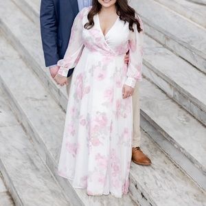 White Engagement Shoot Dress Lulus